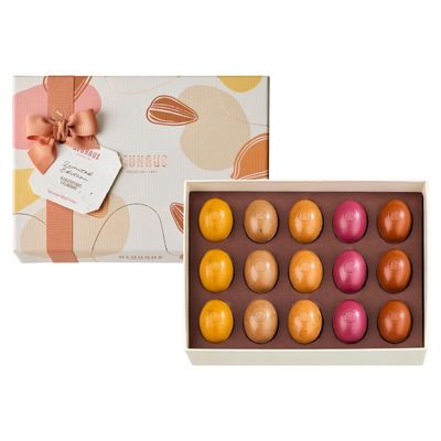Neuhaus Belgian Chocolate 2025 Limited Edition Spring - 15 Duo Eggs in Milk, White and Dark Chocolate - 5 Limited Edition Flavors witch Crunchy Seeds - Gourmet Easter Chocolate Gift