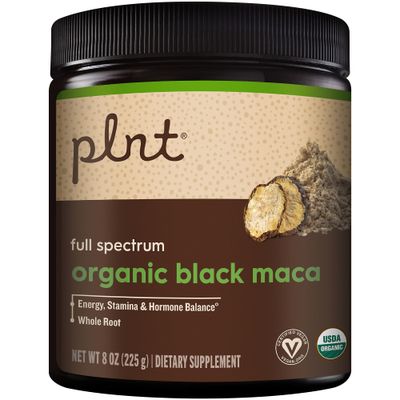 Organic Black Maca Powder Full Spectrum - Supports Energy, Stamina, Hormone Balance (8 oz.45 Servings)