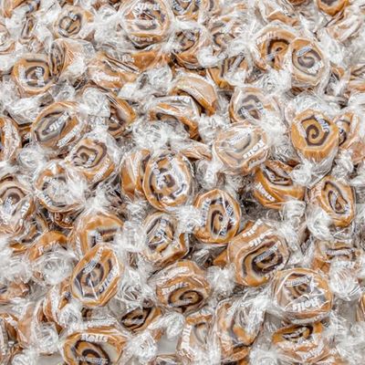 CHOCOLATE ROLLS Caramel Candy 3 lb - Soft Chewy, Individually Wrapped, in Resealable Bag, Retro Candies