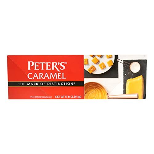 Peters Chocolate Kauffman Orchards Peter&#39;s 5 Lb. Caramel Block, Ideal To Make Caramel Apples Or On Ice Cream