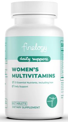 finelogy Womens Multivitamin - Essential Nutrients with Iron, Vitamins A, C, D3, K, B6 and B12 Supplements for Women s Health, Energy Hair Skin Nails - Daily Multivitamin for Women- 60 Count