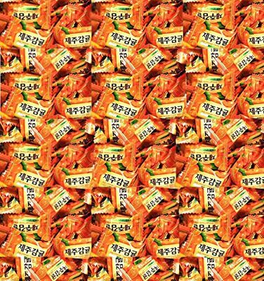 Korean Assorted Popular Candy Bulk (Jeju Orange, 1 LB)