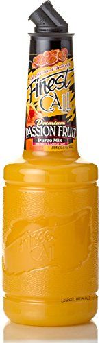 Finest Call Premium Passion Fruit Puree Drink Mix, 1 Liter Bottle (33.8 Fl Oz), Individually Boxed
