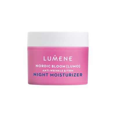 Lumene Nordic Bloom [Lumo] Anti-Wrinkle Firm Night Moisturizer - Hydrating Face Moisturizer for Visibly Radiant Smooth Skin - Formulated with Pre-Retinol Complex Lingonberry Extract (1.7 oz)