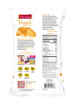 Wai Lana Veggie Chips - Gluten Free, Non-GMO, Vegan, Zero Trans Fats (Barbeque, 4.5 Ounce (Pack of 6))