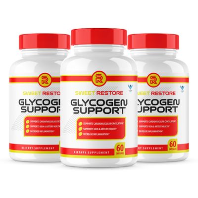 (3 PACK) Sweet Restore Glycogen Support Capsules, Sweet Restore Joint Support, SweetRestore Glycogen Support Pills, SweetRestore Joint Support Formula Blood Vessel Cleaner Reviews - 3 Month Supply