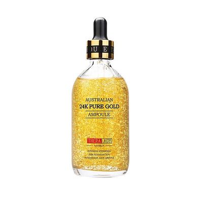 BeautyMall 1PC Australian 24K Pure Gold AMPOULE, Hydreating Lifting Moisturizing, Firming Soothing Ampoule Facial Essence, 100ml 3.4fl. oz