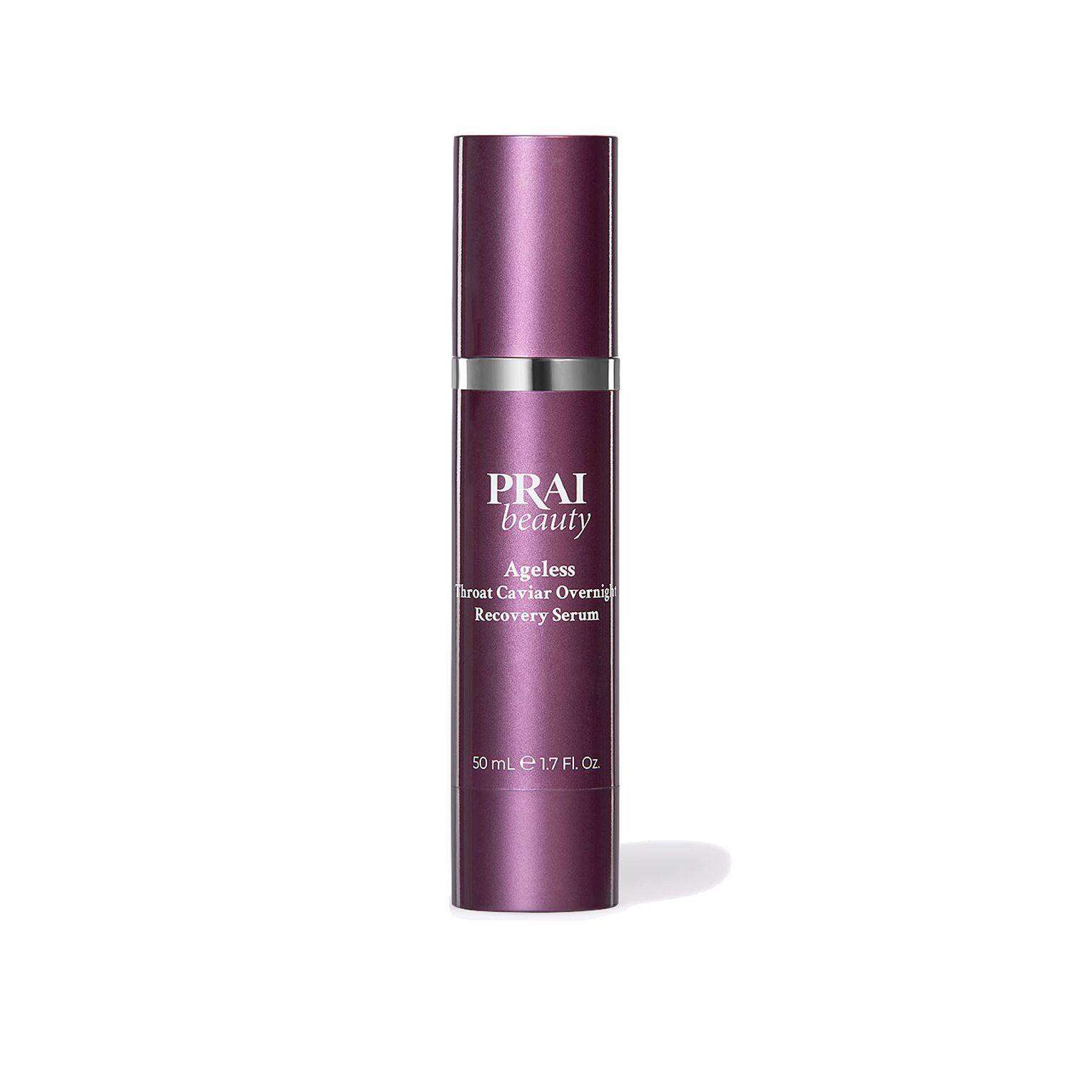 PRAI Beauty Ageless Throat Caviar Overnight Recovery Serum for Instantly Ageless Neck, Neck Firming and Tightening Serum, 1.7 Oz