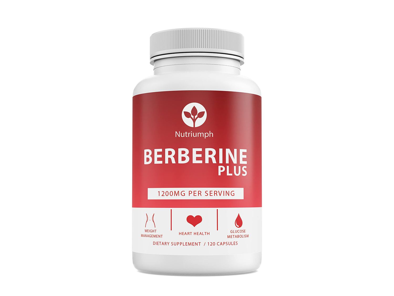 Nutriumph Berberine Plus 1200mg with Royal Jelly - Supports Weight Management, Heart Health Glucose Metabolism - 120 Vegan Capsules - Non-GMO, Made in USA