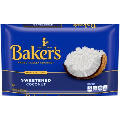 Baker s Sweetened Angel Flake Coconut, 14 oz Bag