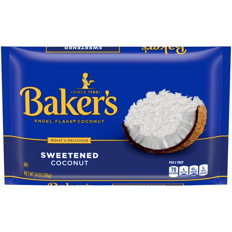 Baker s Sweetened Angel Flake Coconut, 14 oz Bag