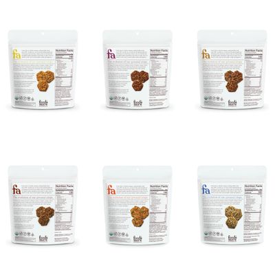 Foods Alive Sweet Savory Organic Sprouted Crisps Bundle (6 flavors), 4oz, Gluten Free Crackers