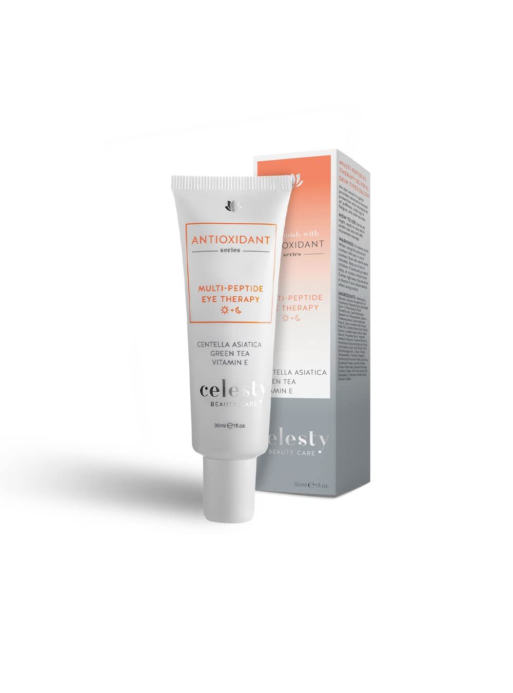 Celesty Beauty Anti-Aging Eye Serum Peptide Resurfing Moisturizing Nourishing Eye Firming Cream Reduces Puffiness Wrinkles and Fine Lines with Centella Asiatica Extract 1oz