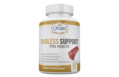 Qivaro Choless Support Pro Health - Cholesterol Lipid Management - Infused with Guggul and Garlic Extract - Vegan and Non-GMO - Made in USA - 60 Capsules