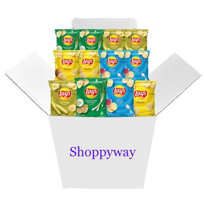 Lay&#39;s Potato Chips, 4 Flavor Variety Pack, 1.5 oz Bags (Pack of 12) Bundled by Shoppyway