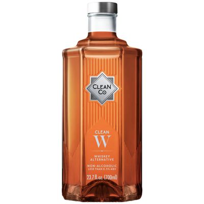 Clean Co Non-Alcoholic Whiskey Alternative 700ml Bottle Made in England Premium Alcohol-Free Spirit Sugar Free, Gluten Free Spirits
