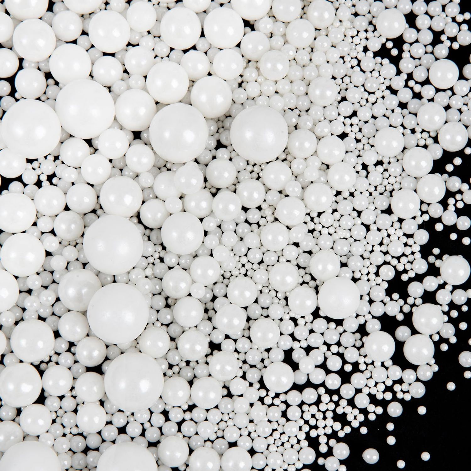 Sprinkles, White Pearl Sprinkles, 130g4.6oz Edible Pearls for Cake Decorating, Sugar Pearls Candy Baking Decorations, Cupcake Cookie Ice Cream Toppings, Wedding Party Supplies