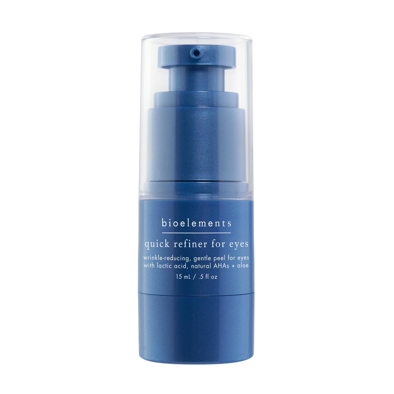 Bioelements. Quick Refiner for Eyes - 0.5 fl oz - Wrinkle-Reducing, Gentle AHA Lactic Acid Peel for Eyes - All Skin Types - Vegan, Gluten Free - Never Tested on Animals