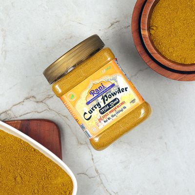 Rani Curry Powder Mild (10-Spice Authentic Indian Blend) 1lb (454g) PET Jar All Natural Salt-Free NO Chili or Peppers Vegan No Colors Gluten Friendly NON-GMO Kosher Indian Origin