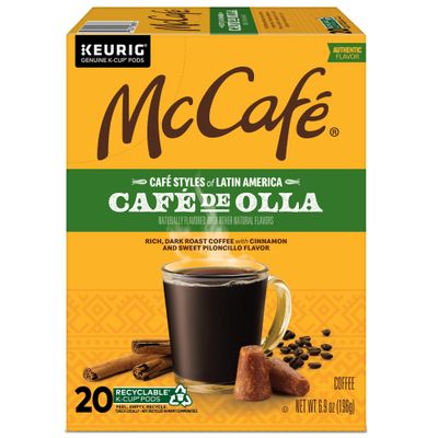 McCafe Cafe Styles of Latin America Cafe de Olla, Keurig Single Serve K-Cup Coffee Pods, 20 Count