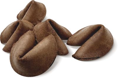 Soeos Chocolate Fortune Cookies, Fortune Cookies Individually Wrapped Bulk, Approx 50 Cookies, Individually Packed Crisp Cookies with Fun, Traditional Chinese New Year Fortune Cookie, Chocolate Flavor