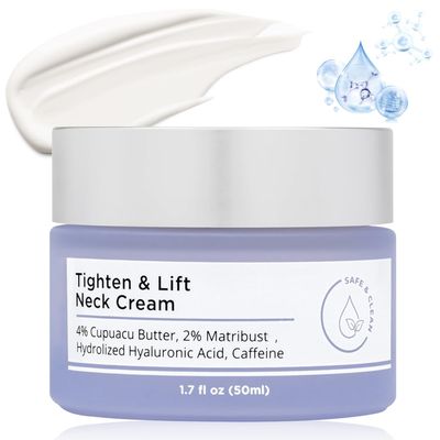 Neck Firming Cream Tightening Lifting Sagging Skin, Tighten Lift Firming Neck Cream, Tighten and Lift Neck Cream for Crepey Skin, Skin Care Moisturizer Face Cream
