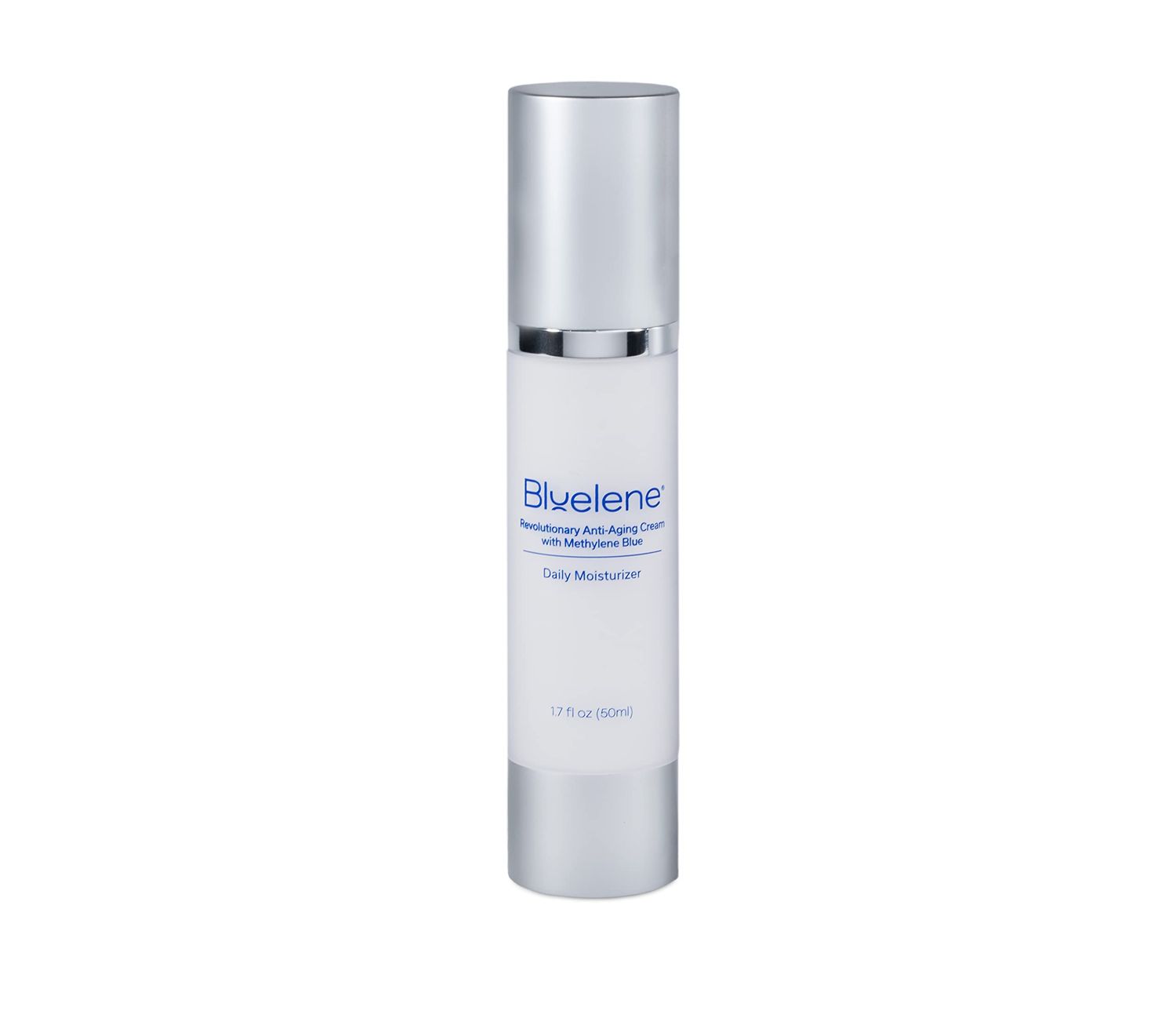 Bluelene Anti Aging Daily Moisturizer, Revolutionary Anti Wrinkle Face Cream with Methylene Blue (50ml) (1.7 Fl Oz). Suitable for Sensitive Skin.