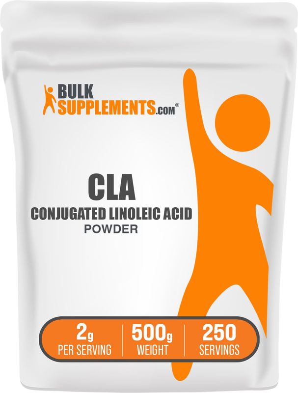 BulkSupplements.com Conjugated Linoleic Acid Powder - CLA Conjugated Linoleic Acid, CLA Supplements - Gluten Free, 2g per Serving, 500g (1.1 lbs) (Pack of 1)
