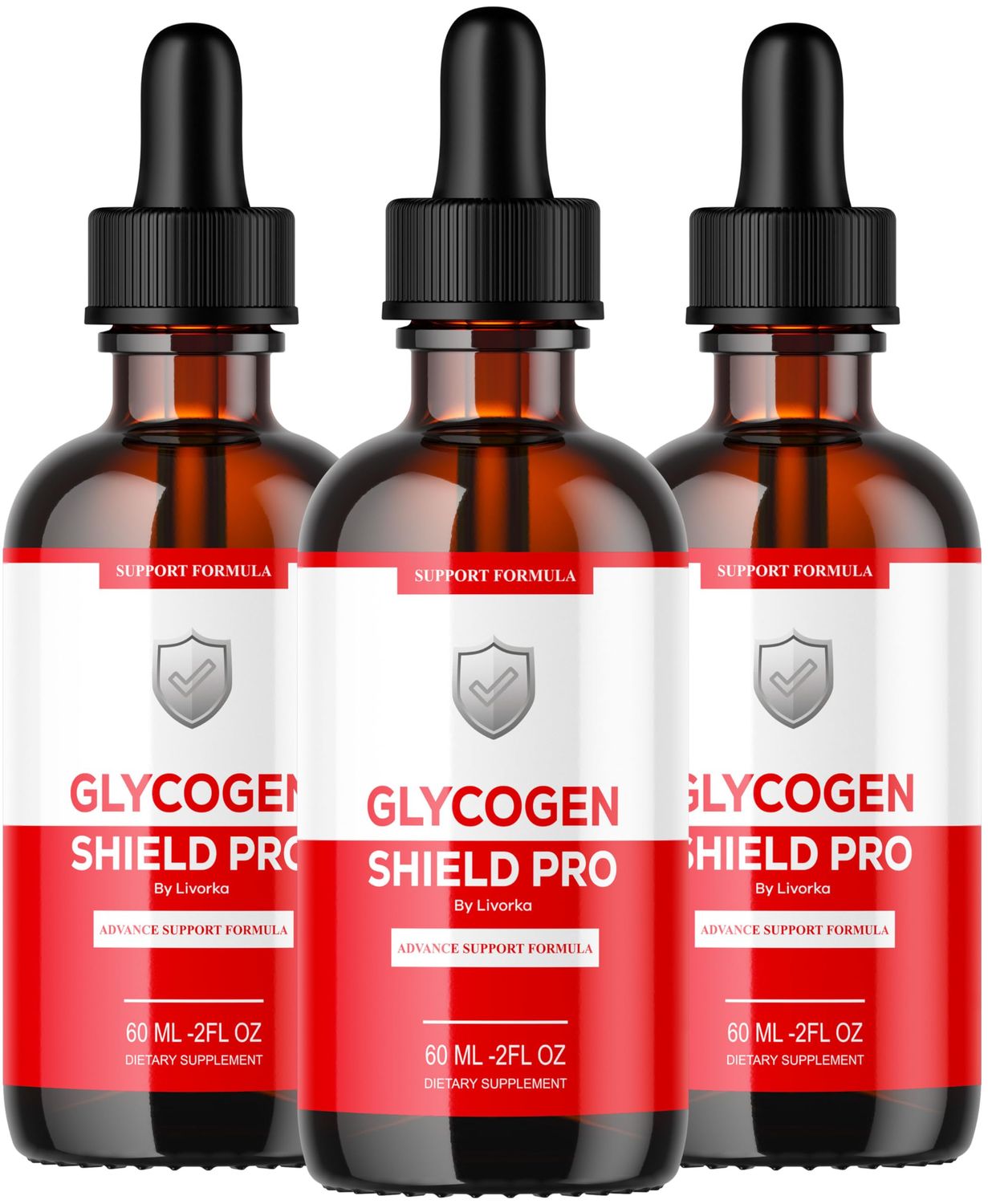 (3 Pack) Glycogen Shield Pro - Glycogen Shield Pro Drops, GlycogenShield Pro Drops, GlycogenShield Pro Support, Glycogen Shield Pro Support, Glycogen Shield Pro Supplement, 3 Bottles for 90 Days