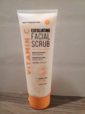 Body Prescriptions Vitamin C Exfoliating Facial Scrub: Reveal Radiant Skin with Gentle Exfoliation and Nourishing Vitamin C Boost