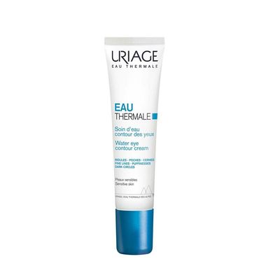 URIAGE Water Eye Contour Cream with Hyaluronic Acid Reduces Visible Fine Lines, Puffinesses, Dark Circles, Paraben Fragrance-Free, Ophthalmologically Tested, 15 mL 0.51 oz