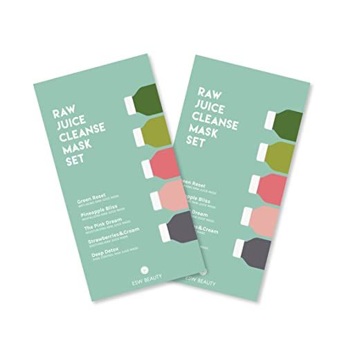ESW Beauty Raw Juice Cleanse Sheet Mask Set Multipack