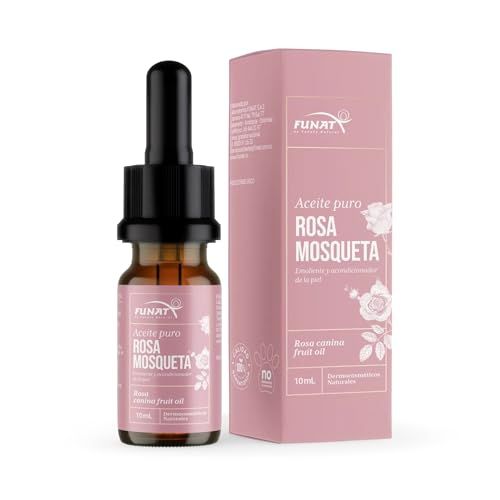 FUNAT 100 Pure Rosehip Oil -Facial Skin Moisturizer - 0.3 FL OZ Aceite de Rosa Mosqueta Puro