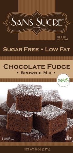 SANS SUCRE Chocolate Fudge Brownie Mix (sweetened with Stevia)