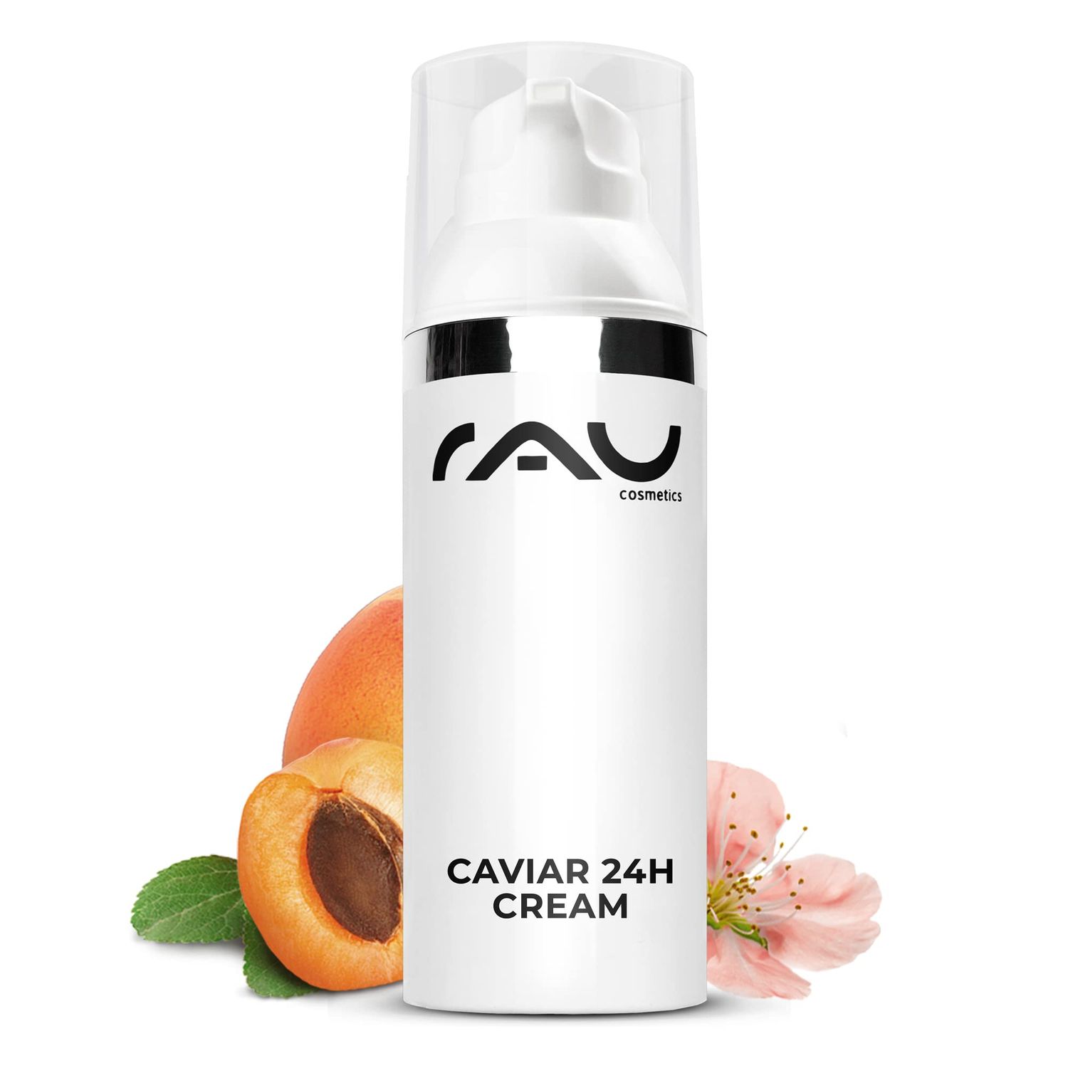 RAU Caviar 24h Cream (1.7 fl. oz) - Anti-aging moisturizer - anti-wrinkle face cream - day cream with caviar, almond oil, hyaluronic acid, Q10 shea butter