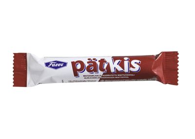 10 Bars x 18g of Fazer P tkis Milk Chocolate Covered Mint Truffle