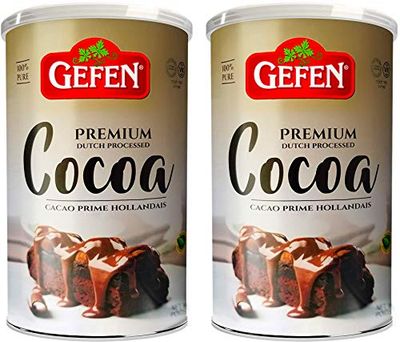 Gefen 100 Pure Premium Dutch Processed Cocoa 16oz (2 Pack), Kosher for Passover
