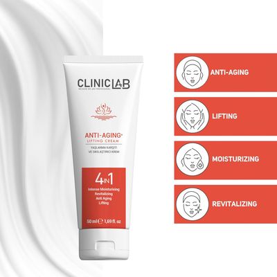 ClinicLab Skin Tightening and Lifting Cream - Face Neck Firming Moisturizer for Women Men (1.69fl oz)
