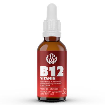 Vitamin B12 Sublingual Liquid Drops (5000 mcg) Plus B1 B6 in Fastest Absorption Way. Best Formula to Support Brain Cells Nerve Tissue, Enhance Red Blood Cell Function, Increase Energy Metabolism