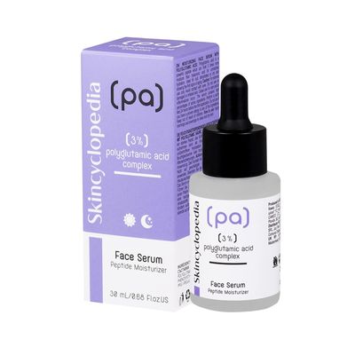 Skincyclopedia Pure Polyglutamic Complex, Anti Aging Peptide Moisturizer, Concentrated Hydrator, Reduces Wrinkle Fine Lines, Stimulates Natural Collagen, Plump Skin Boosts Radiance