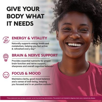 Vitamin B Complex for Men Women - Made in USA - B-Complex: B1, B2, B3, B5, B6, B7, B8, B9, B12 with Vitamin C, Choline, Inositol - Energy, Brain Heart Support Supplement, 120 Vegan Capsules