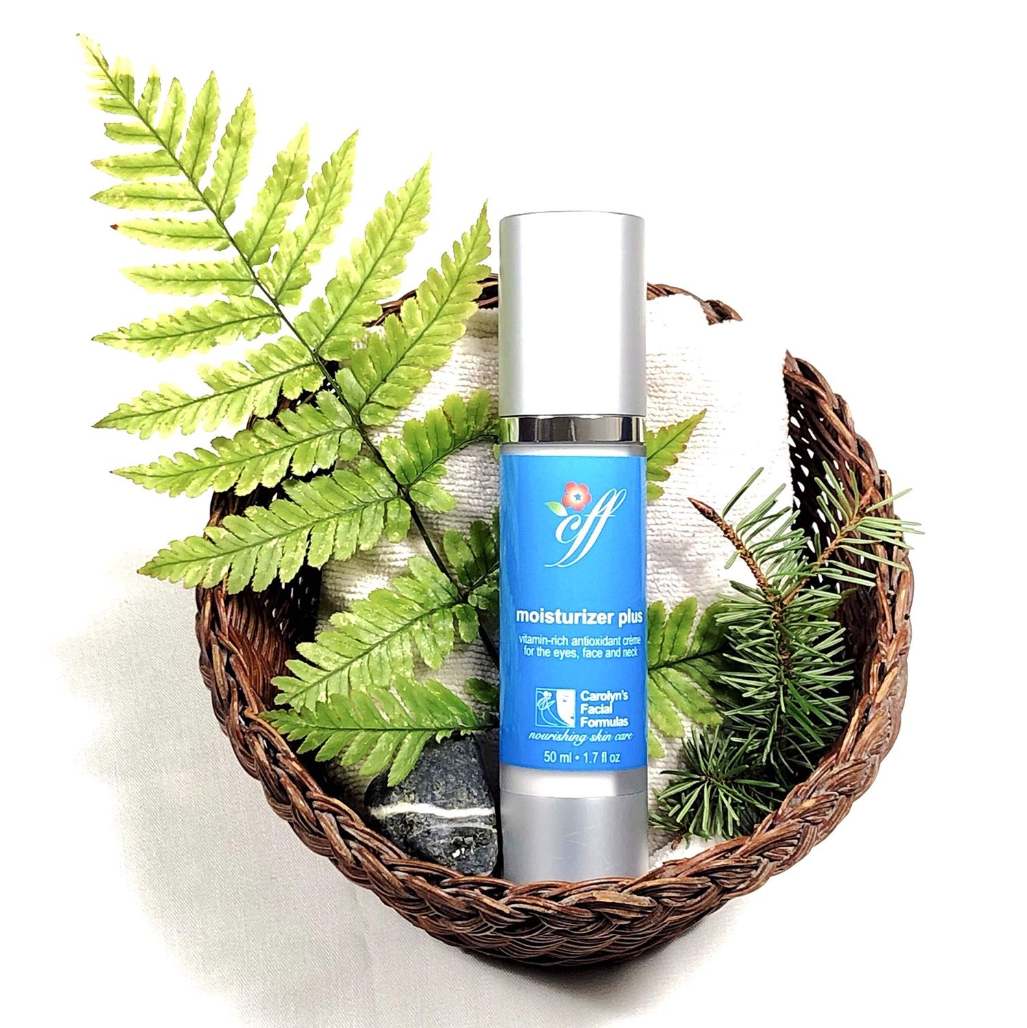 Carolyn&#39;s Facial Formulas Moisturizer Plus Eye Cream Cruelty-Free, Vegan Face Cream Made in USA Vitamin C Moisturizer for Face and Neck (50 ml - 1.7 fl oz)