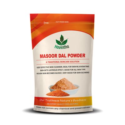 Havintha Masoor Dal Powder Herbal Facewash Skin Brightener Cleanser - 227 Grams
