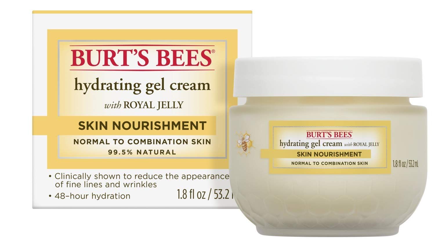 Burt&#39;s Bees Skin Nourishment Hydrating Gel Cream for Normal to Combination Skin, 1.8 Oz (Package May Vary)