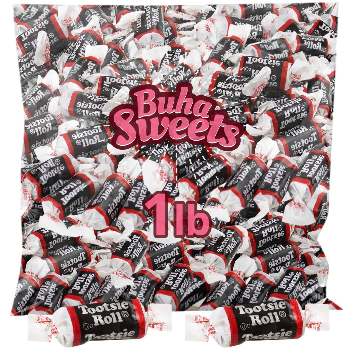 Tootsie Roll Midgees Chewy Chocolate Candy for Kids and Party Favors - Delicious Holiday Bulk Candy Individually Wrapped Candies for Snacking, Sharing with Friends and Familias, 1 Lb