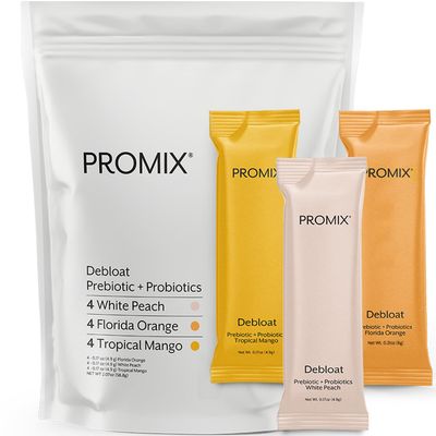 ProMix Nutrition Debloat Prebiotics and Probiotics Immune Support Supplement for Digestive Health, Nausea Relief, Gut Repair - Variety Pack - 12 Servings (Pack of 12)