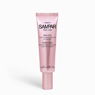SAMPAR Golden Glow - Illuminating Face Moisturizer with Vitamin C Antioxidants - Enhances Skin Radiance, Reduces Fine Lines Boosts Glow - For All Skin Types - Cruelty-Free, 1 oz