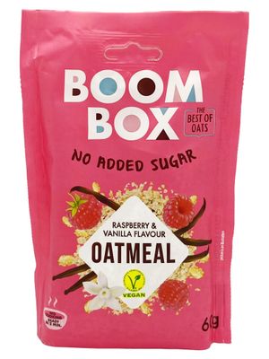 BOOM BOX High Protein Chocolate Oat Granola - 300g, Energizing and Indulgent Breakfast (60G, Vanilla)
