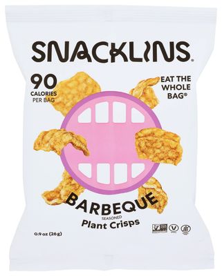 Snacklins Barbeque Seasoned Plant Crisps, Gluten Free, Vegan, 0.9 Ounce (Pack of 12)