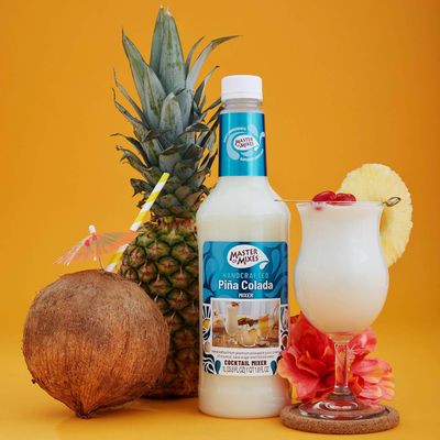 Master of Mixes Pina Colada Drink Mix, Ready To Use, 1 Liter Bottle (33.8 Fl Oz), Pack of 3